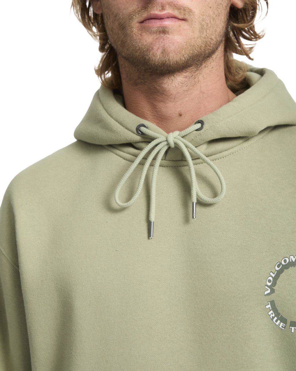 Volcom Watanite sudadera con capucha hombre detail 2 | Green Tea