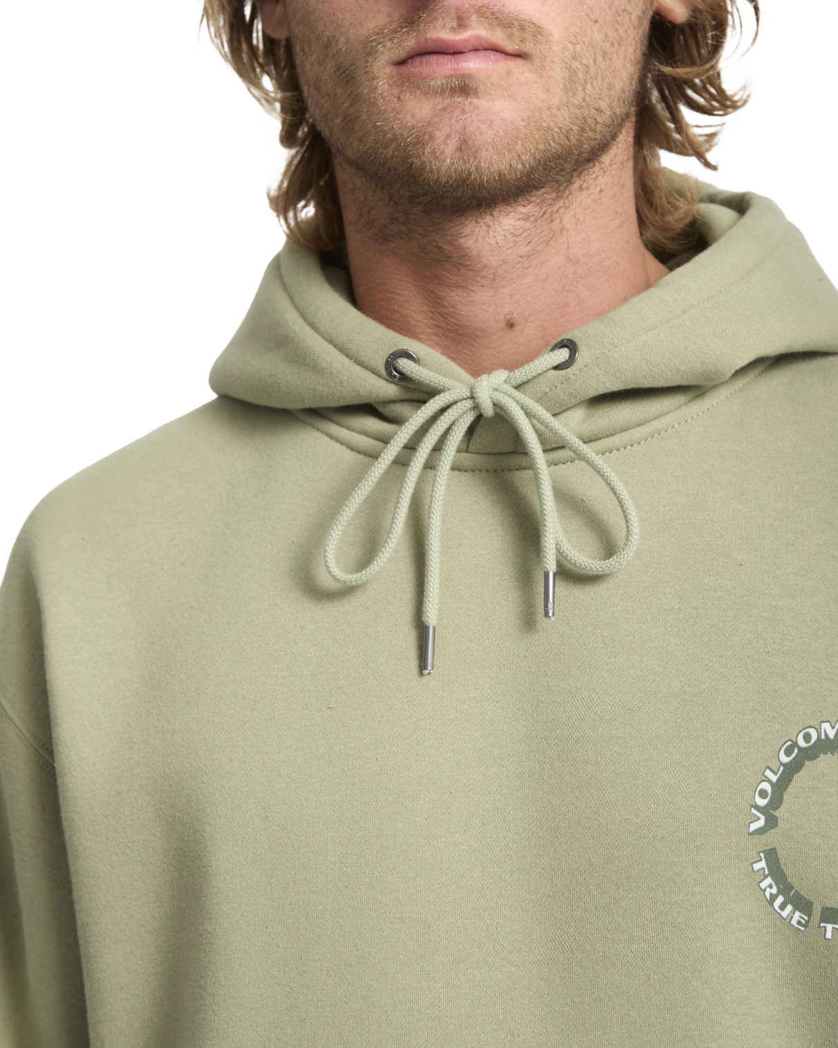 Volcom Watanite sudadera con capucha hombre detail 2 | Green Tea