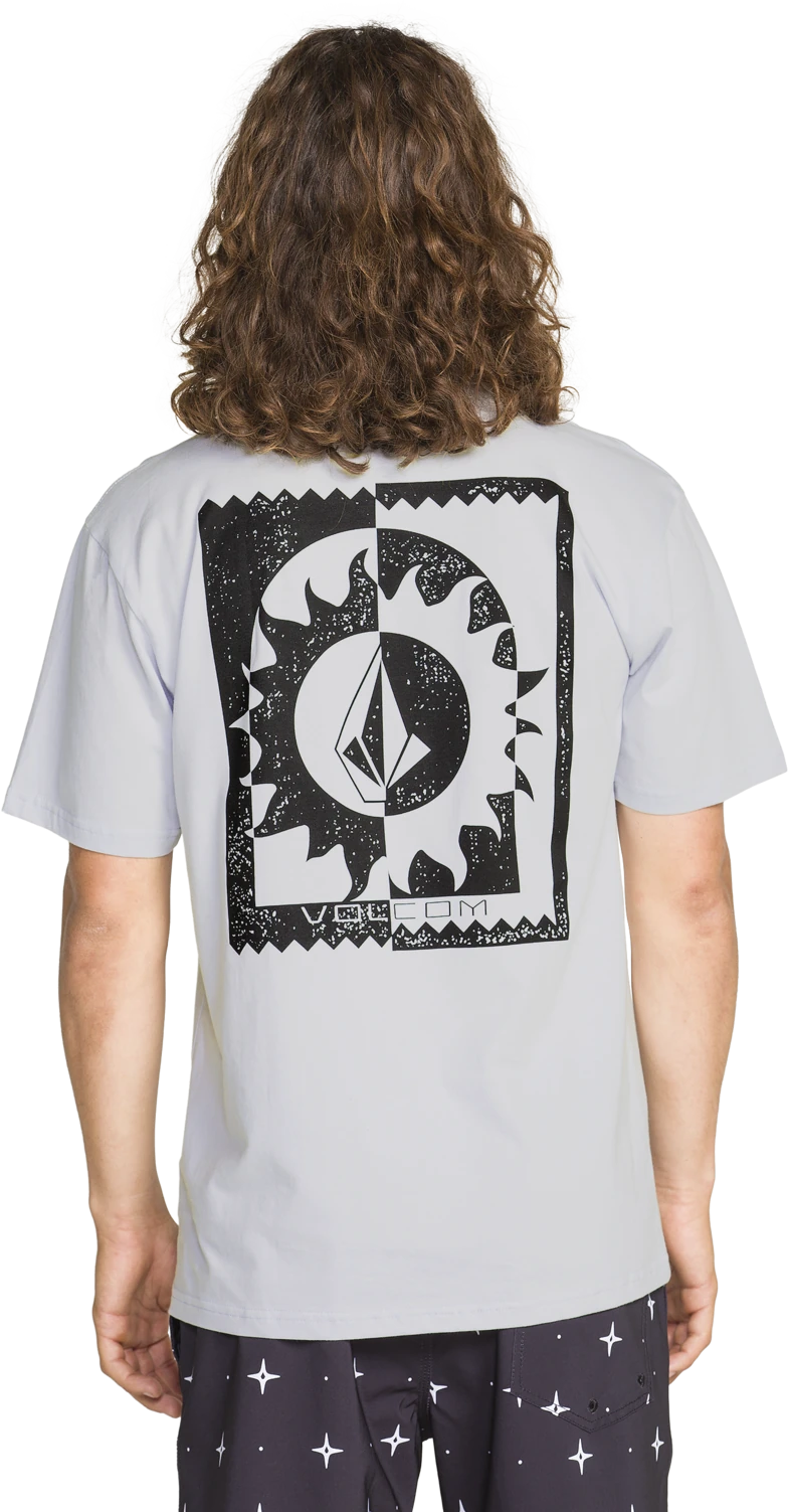 Volcom BURNER SS TEE camiseta manga corta hombre detail 1 | Light Blue Acid