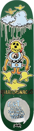 Krooked Krooked x Quarter Snacks Get High 8.25" Skateboard Deck tablas de monopatín | Purple