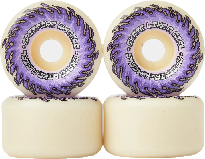 Spitfire Spitfire F4 99D OG Classic Skate Like A Girl 54mm ruedas del monopatín | White/Purple