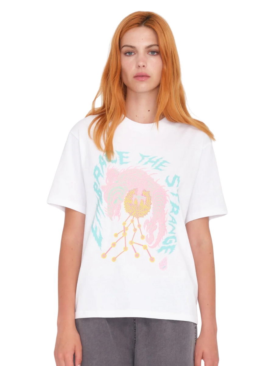 Volcom Tetsunori 2 Girl's T-Shirt - White | Collection_Zalando | Volcom Shop | Women's short sleeve t-shirts | surfdevils.com