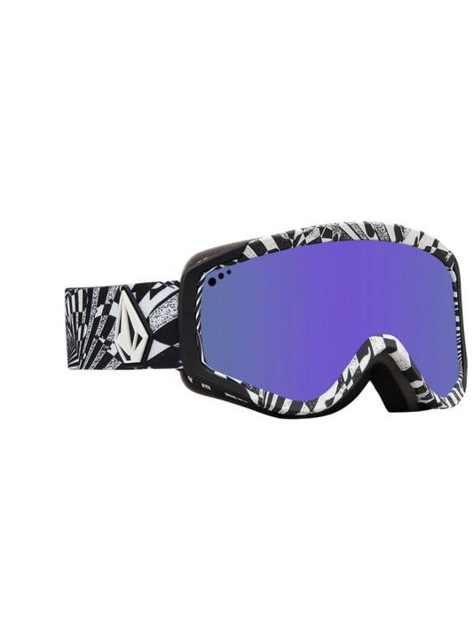 Volcom Attunga Youth Blizzard Goggles - Op Art / Roxo Cromado + Lente Extra