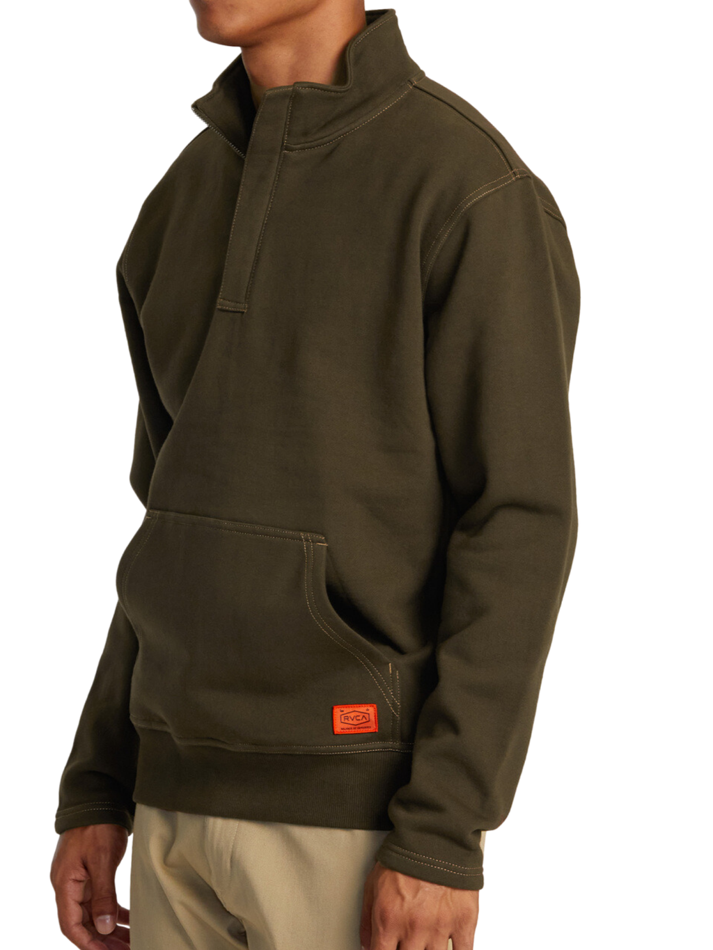 Rvca Chainmail Sweatshirt - Chocolate