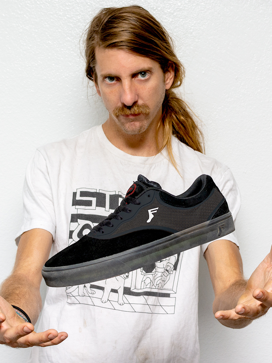 Chaussure de skate Footprint Velocity - Black Ice