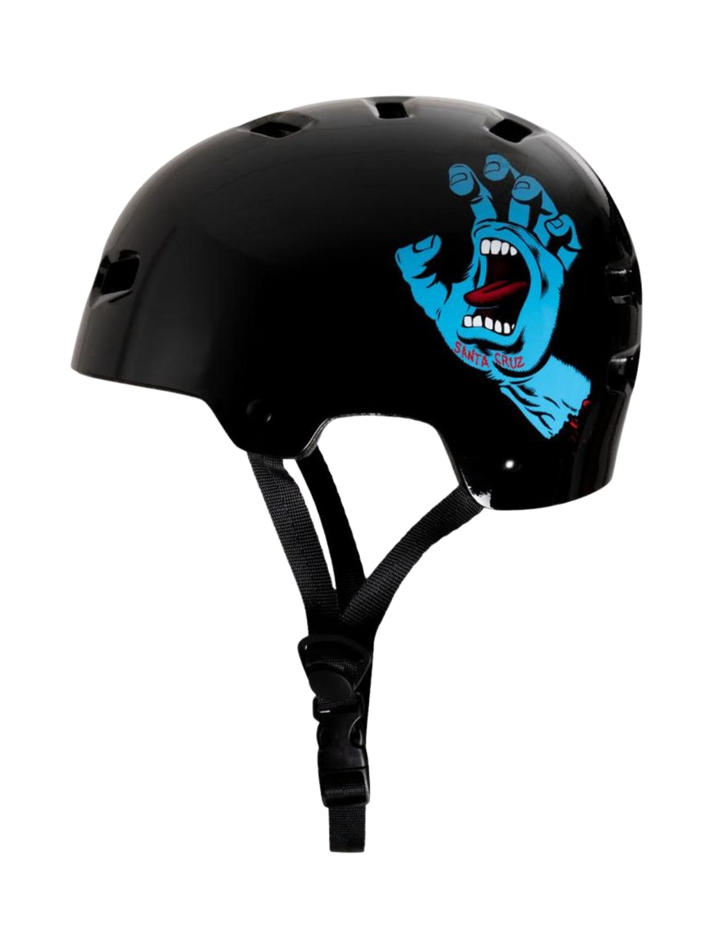 Skateboard Helmet Bullet X Santa Cruz Screaming Hand | Gloss Black