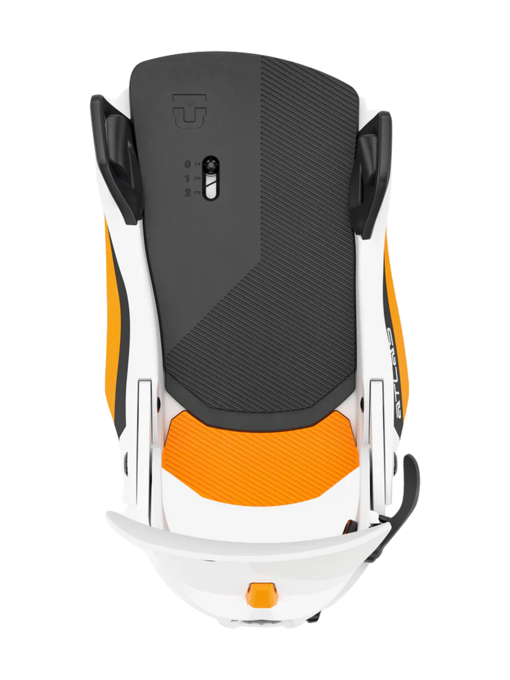 Union Atlas Step On® Men’s Snowboard Binding – White/Orange