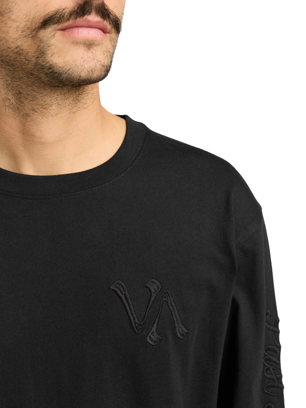 Camiseta de Manga Larga RVCA VA Worldwide | Black