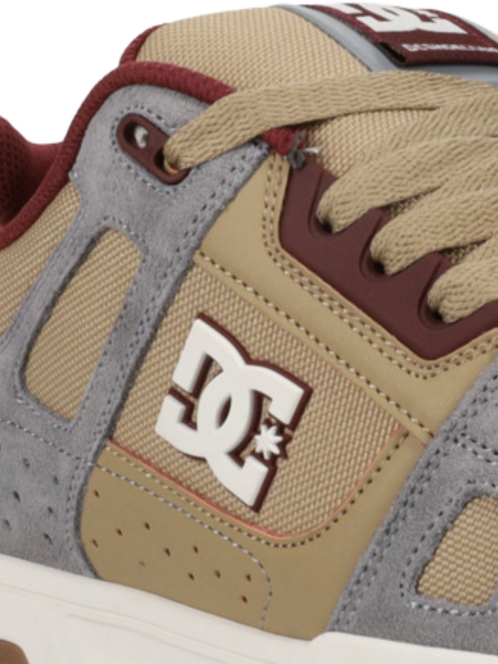 Chaussures DC Stag | Tan/Grey/Dark Red
