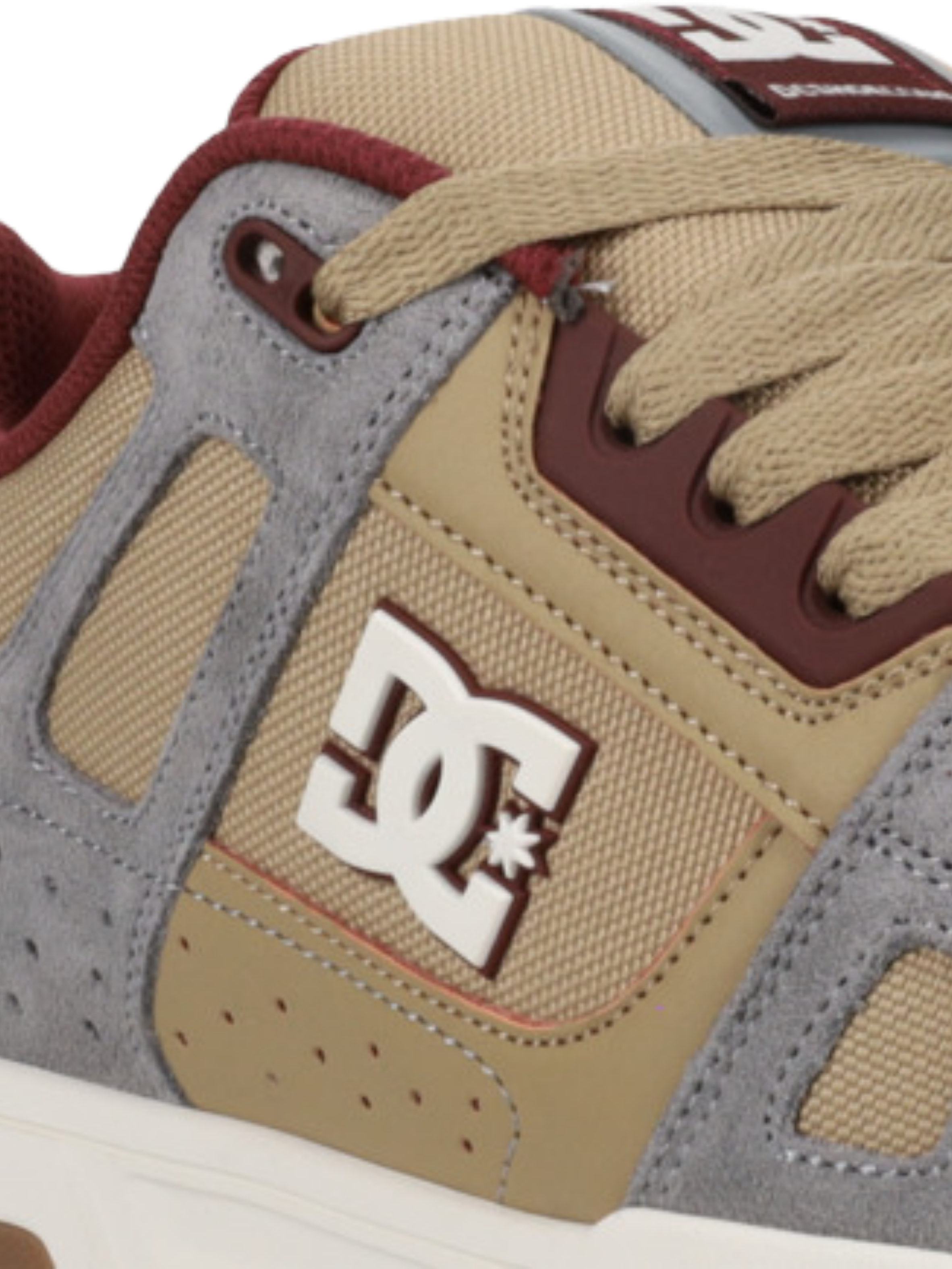 Chaussures DC Stag | Tan/Grey/Dark Red