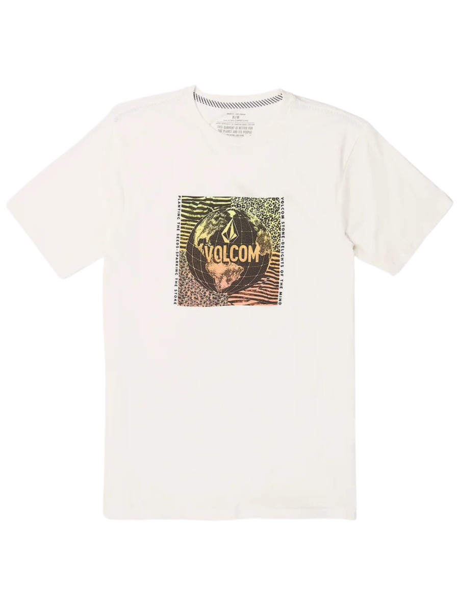 Camiseta Volcom Earthtrippin Farm To Yarn - Off White