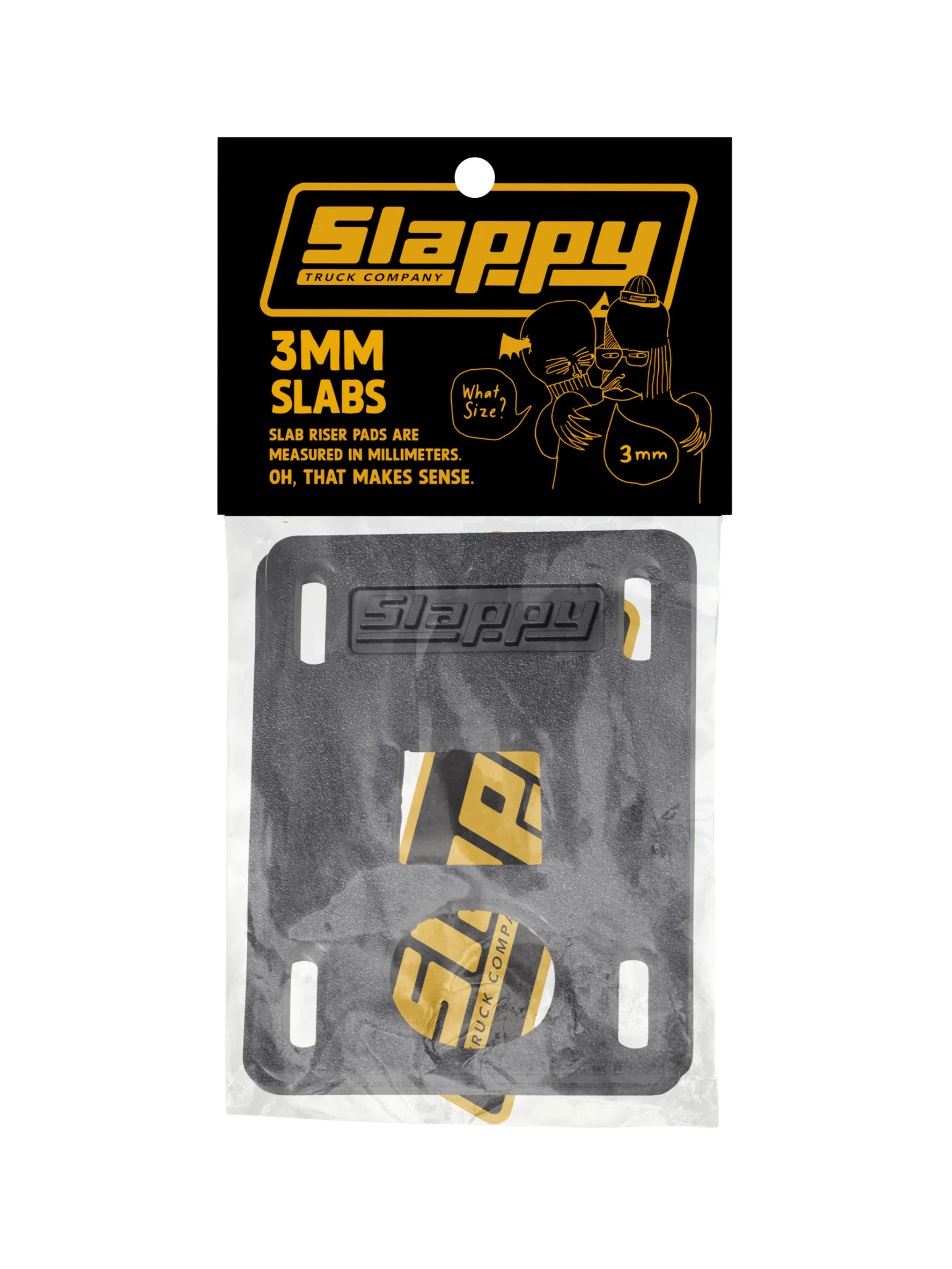 Riser Pads Slappy Slab Noirs (Pack de 2) | 3mm