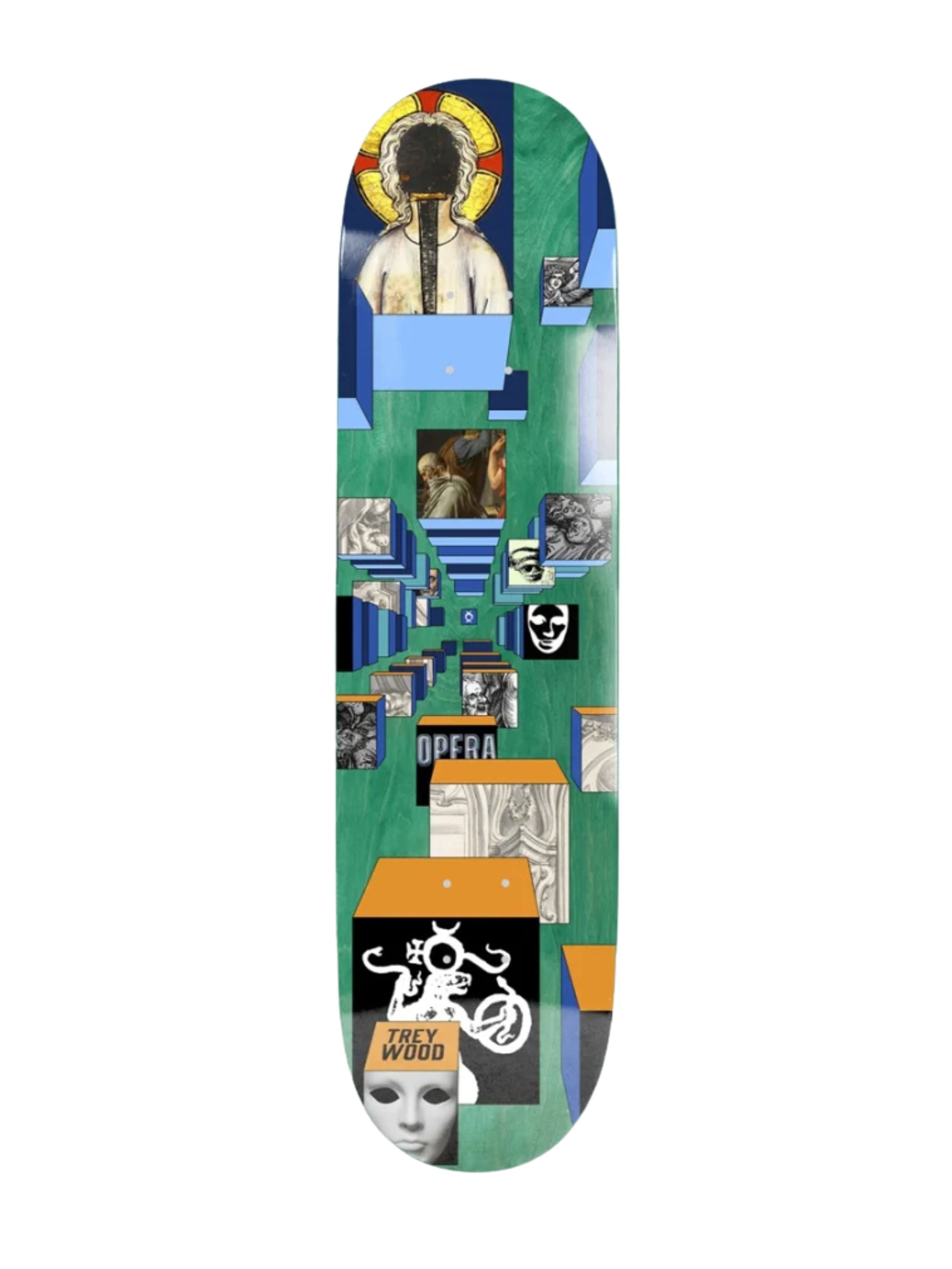 Opera Wood Dimensional Skateboard Deck (8.25" x 32.10")