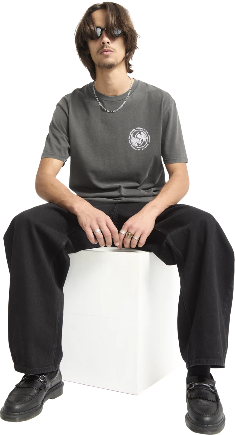 Volcom Circlepalm camiseta manga corta hombre detail 5 | Black