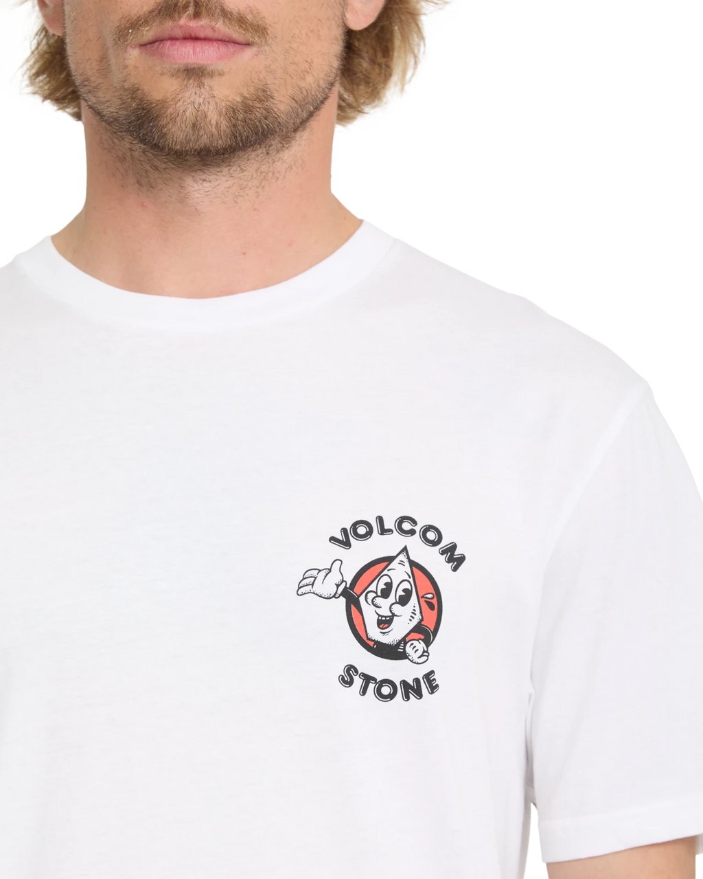 Volcom MISTE STONE BSC SST camiseta manga corta hombre detail 3 | White