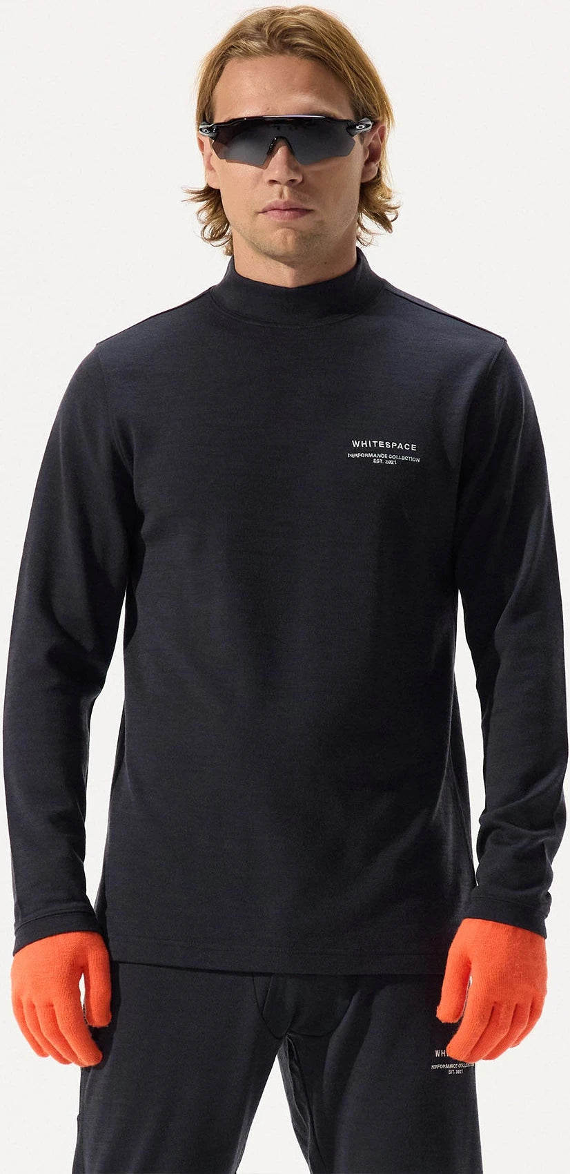 Whitespace MERINO MOCKNECK ropa interior térmica hombre | Phantom
