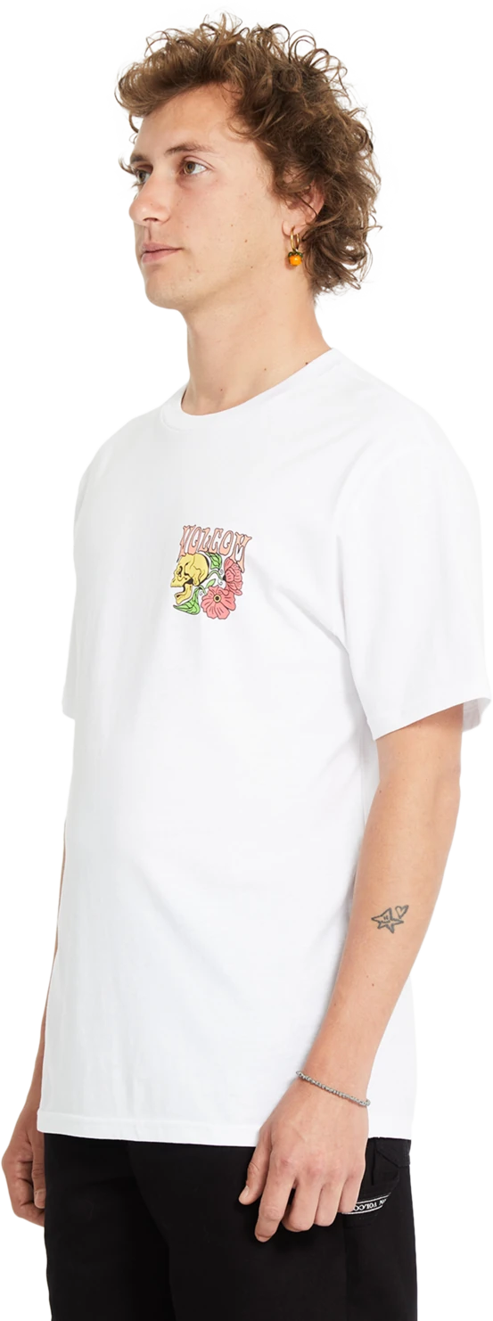Volcom TOOFLOW BSC SST camiseta manga corta hombre detail 8 | White