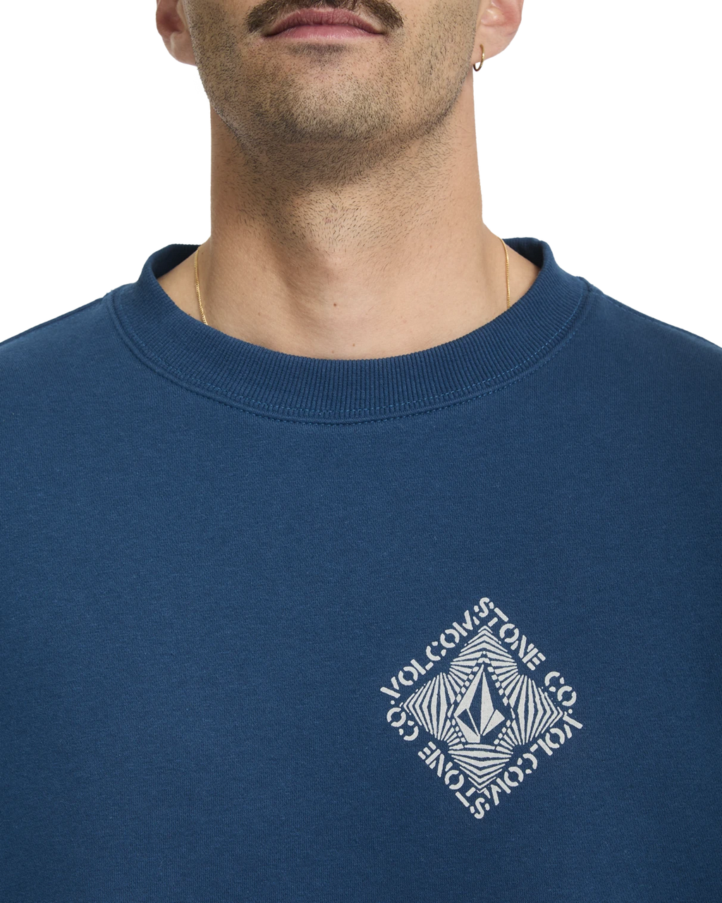 Volcom Watanite sudadera hombre detail 3 | Cosmic Blue