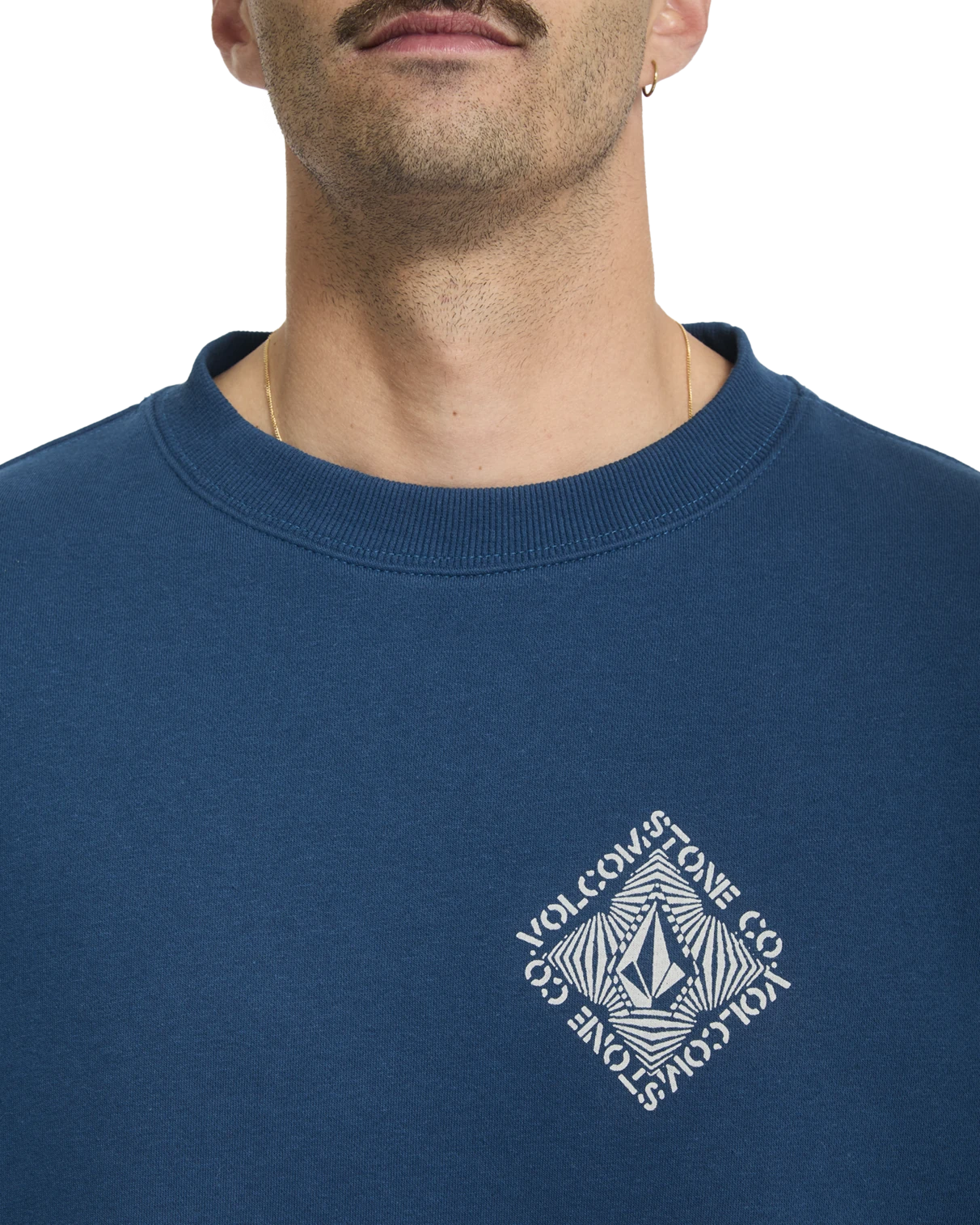Volcom Watanite sudadera hombre detail 3 | Cosmic Blue
