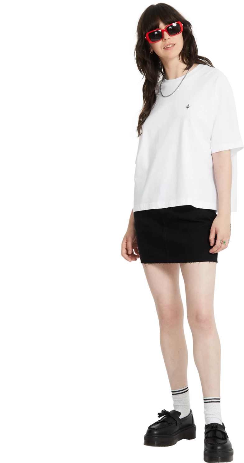 Volcom Stone Blanks Up camiseta manga corta mujer detail 3 | White