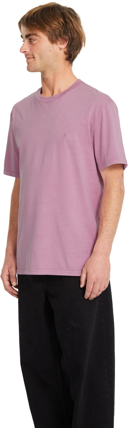 Volcom Solid Stone Emb camiseta manga corta hombre detail 2 | Steel Purple