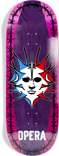 Opera Opera Fatties Torn Spike EX7 Tabla de Skate 11.0" tablas de monopatín | Purple/Pink