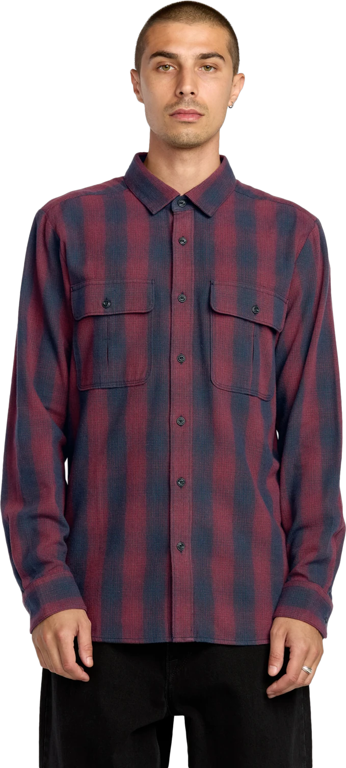 Volcom Shadowstone Flannel Shirt camisa manga larga hombre | Navy