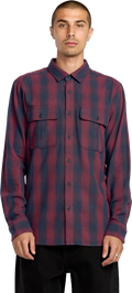 Volcom Shadowstone Flannel Shirt camisa manga larga hombre | Navy