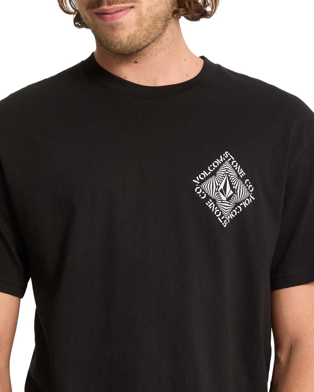Volcom Obtical camiseta manga corta hombre detail 4 | Black