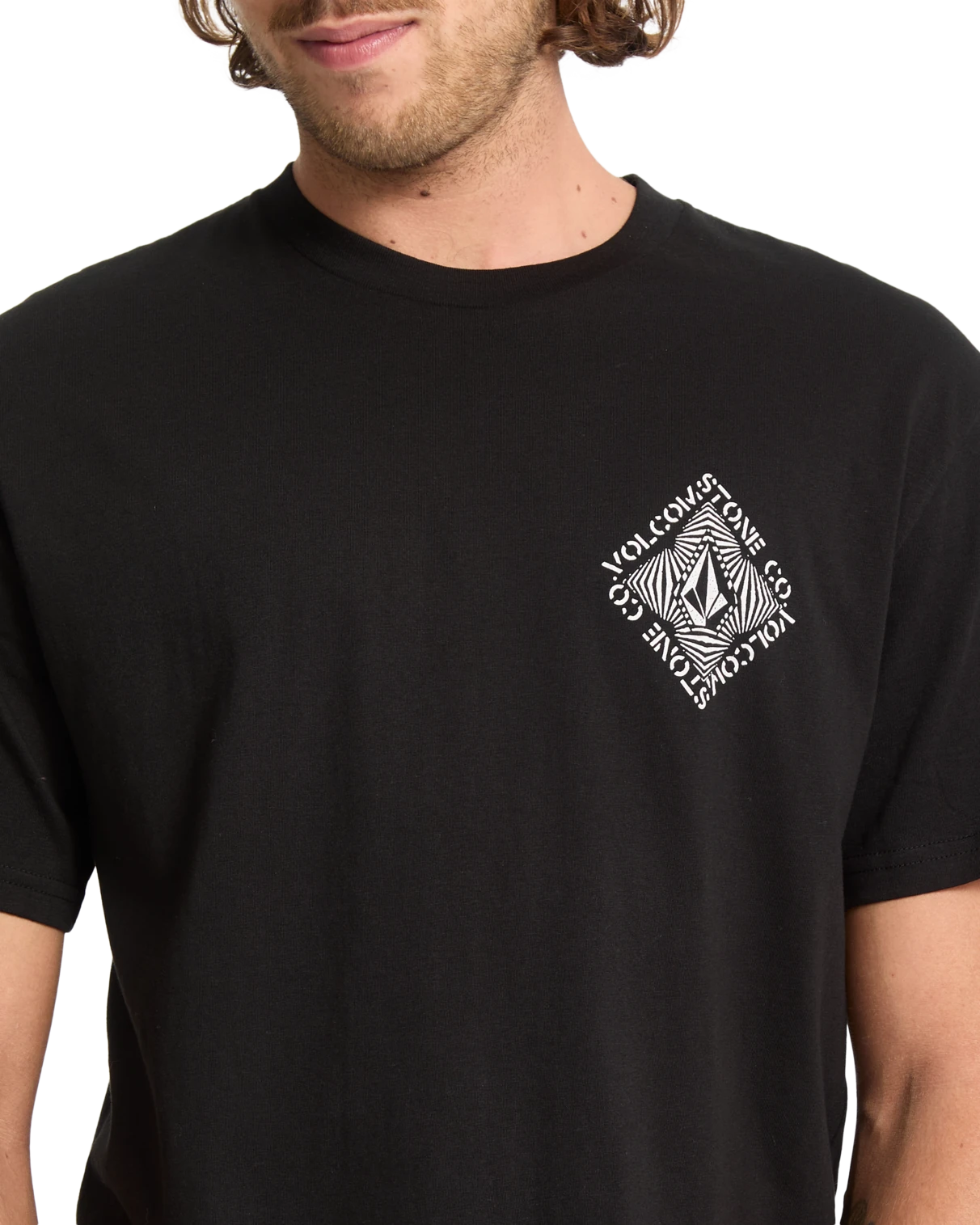 Volcom Obtical camiseta manga corta hombre detail 4 | Black