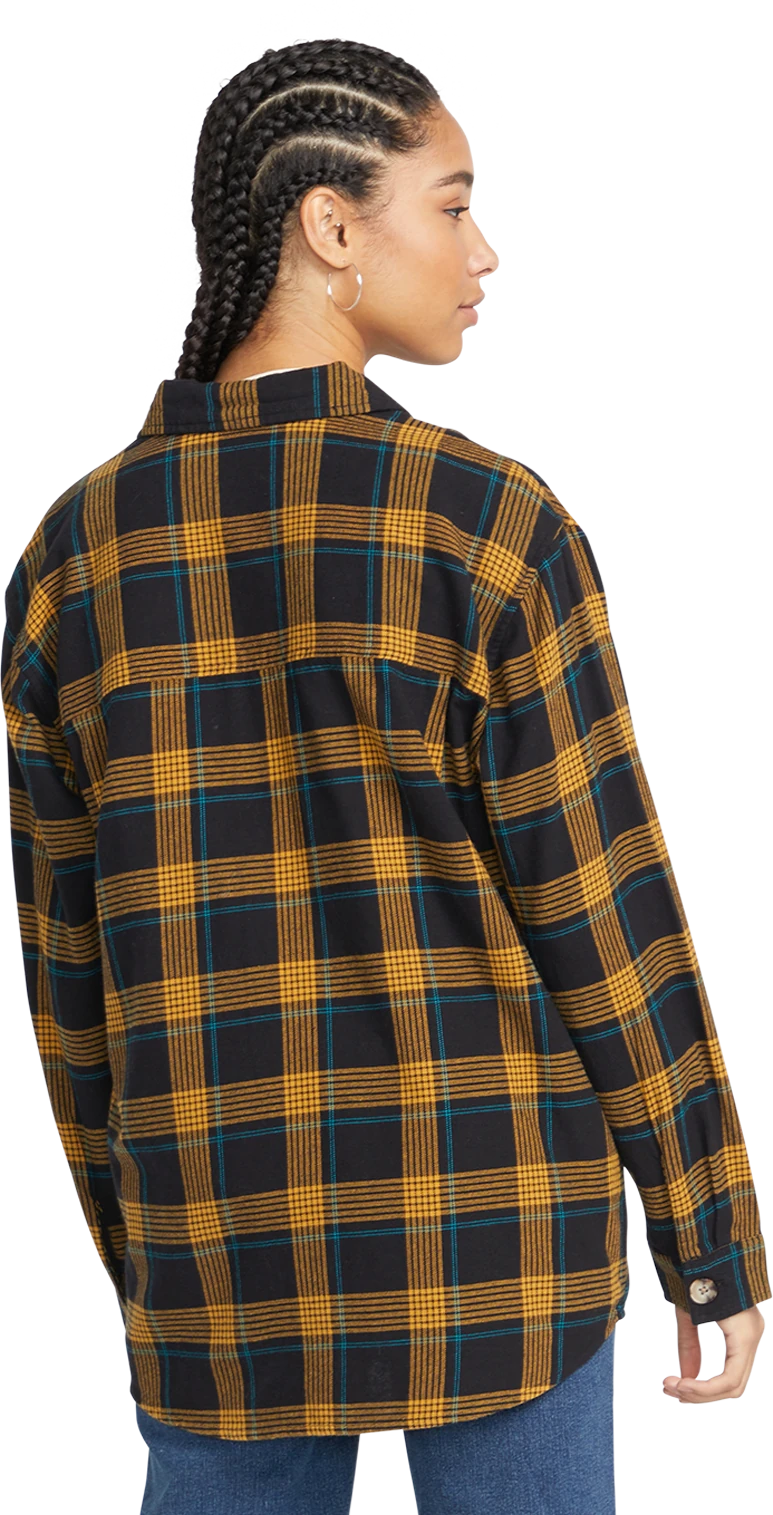 Volcom OVERSIZE ME LS camisas mujer detail 1 | Black