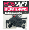 Ace Ace Hollow Bolts w/ Grippers Allen tornillos de skate | Silver