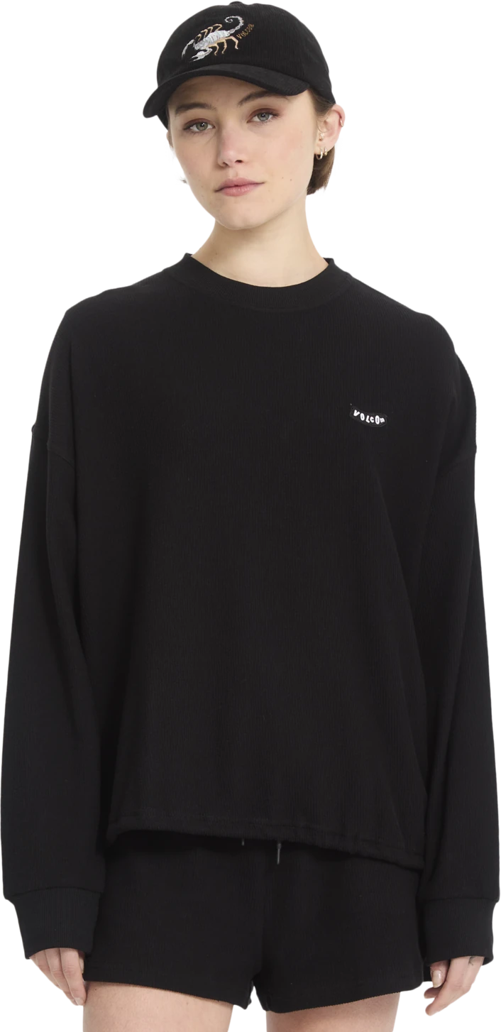 Volcom SWEETERRY CREW sudadera mujer | Black