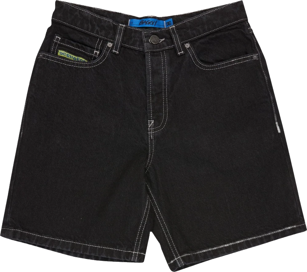 DC Shoes DC Baggy denim short detail 5 | Negro