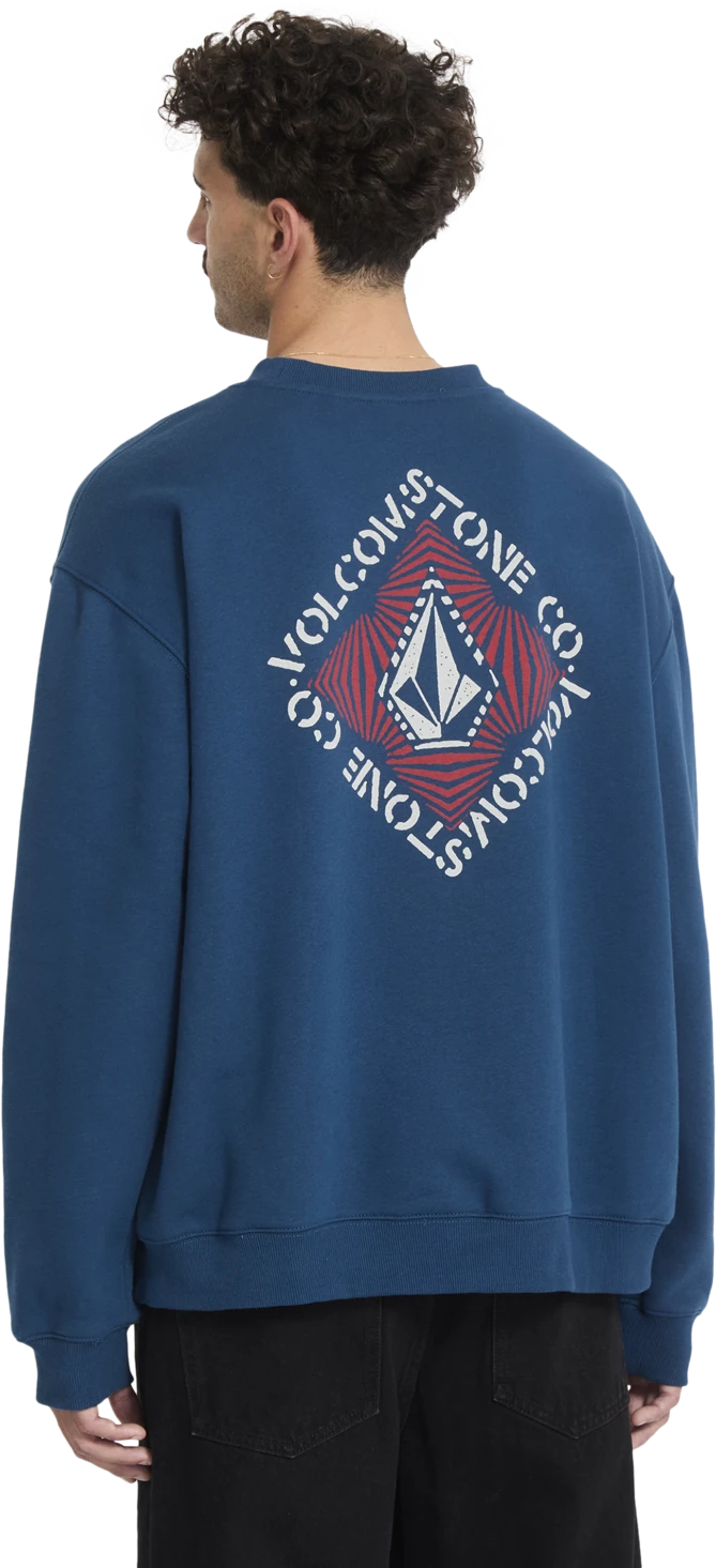 Volcom Watanite sudadera hombre detail 1 | Cosmic Blue