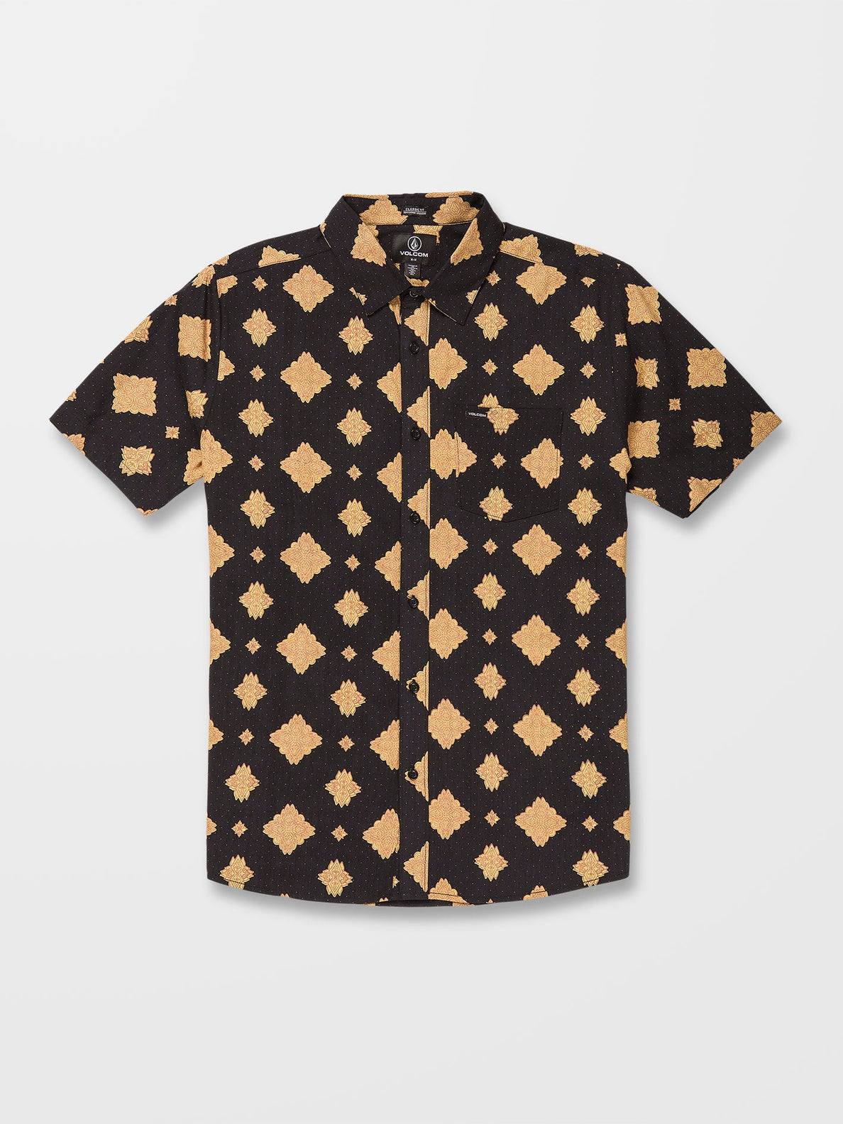 Volcom Grit Mandala New Black Shirt