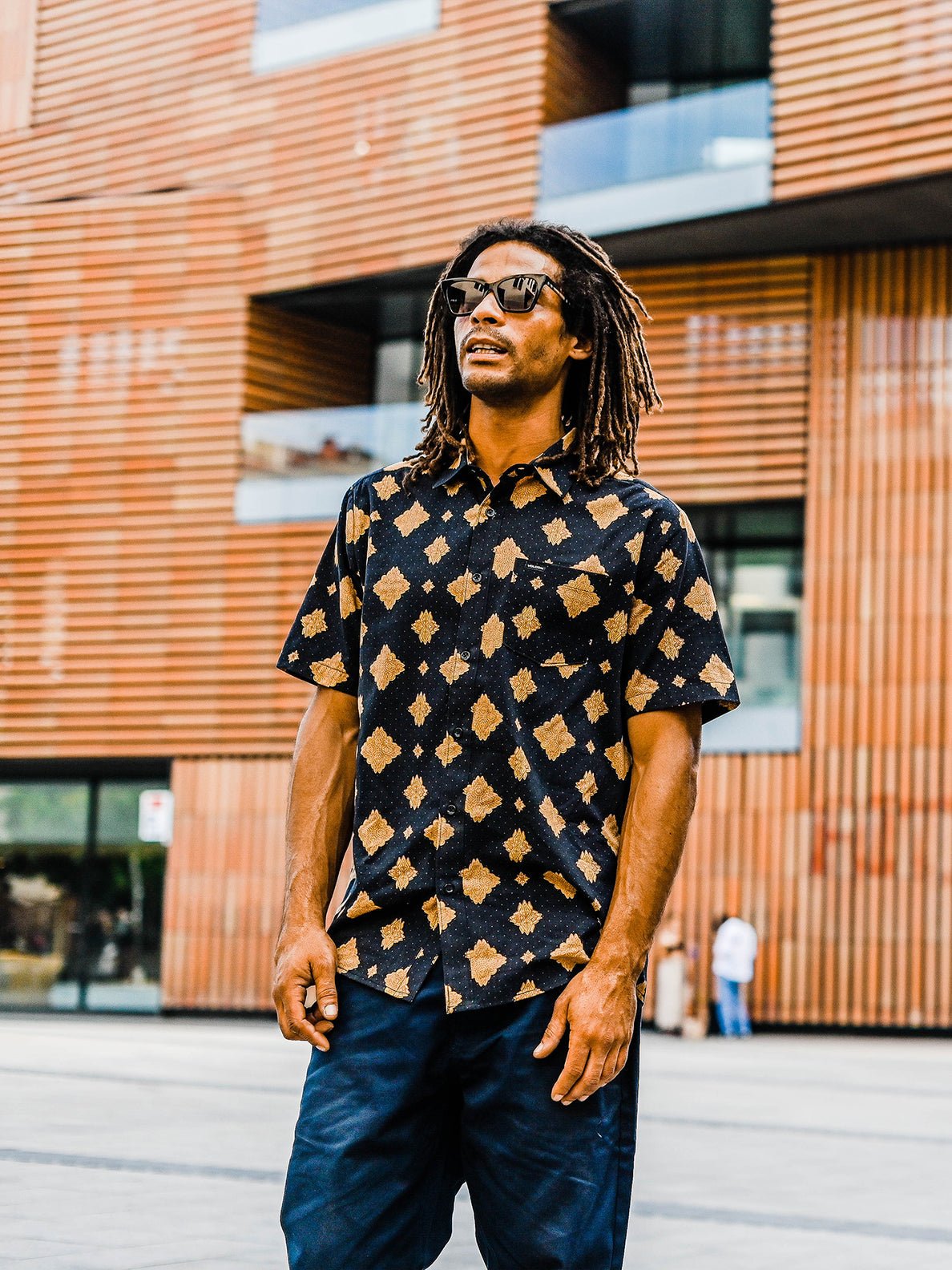 Volcom Grit Mandala New Black Shirt