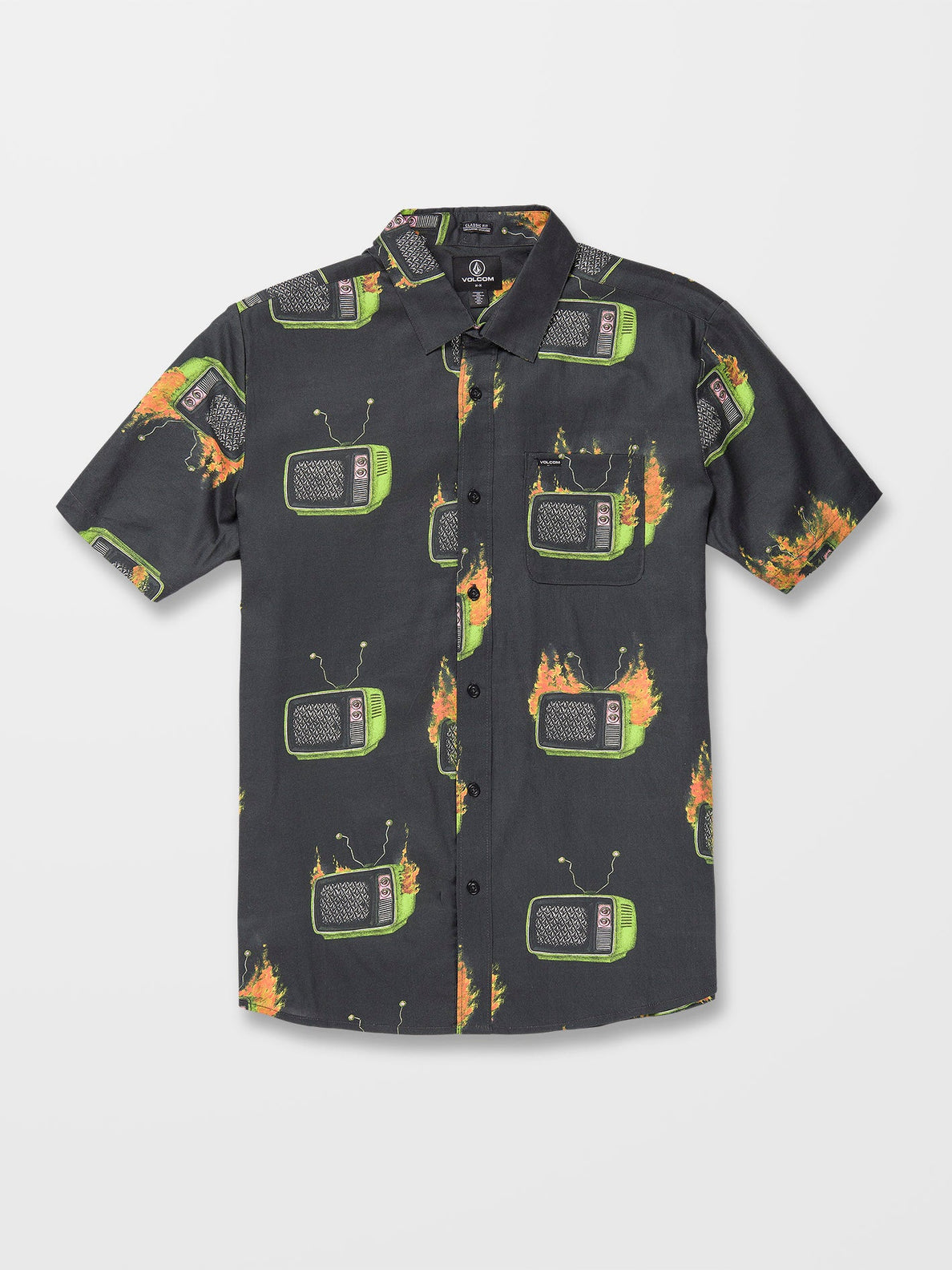 Camisa Volcom Justin Hager Woven Black