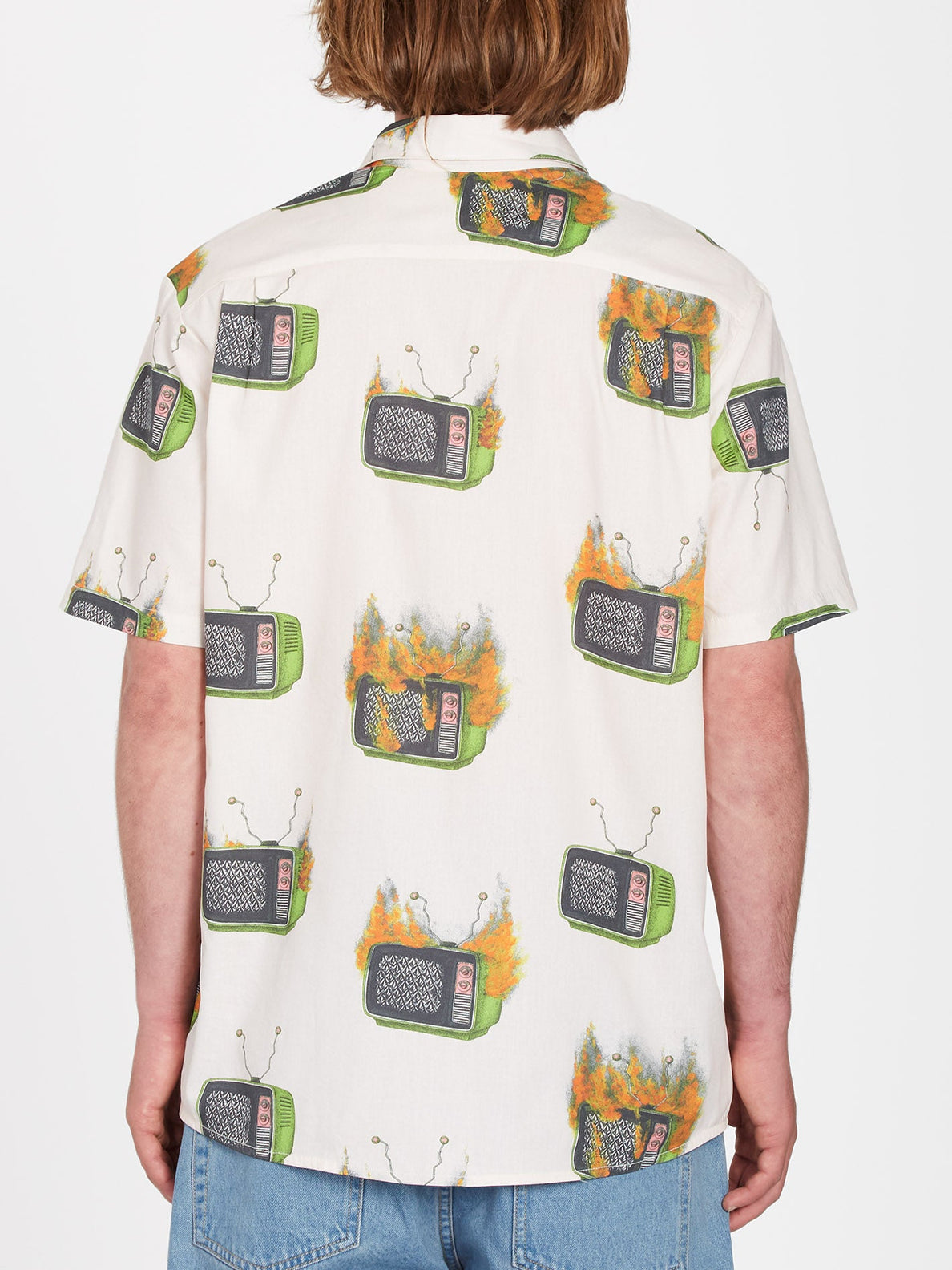Volcom Justin Hager Woven Whitecap Grey Shirt