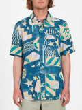 Camisa Volcom Hand Geo - Aged Indigo