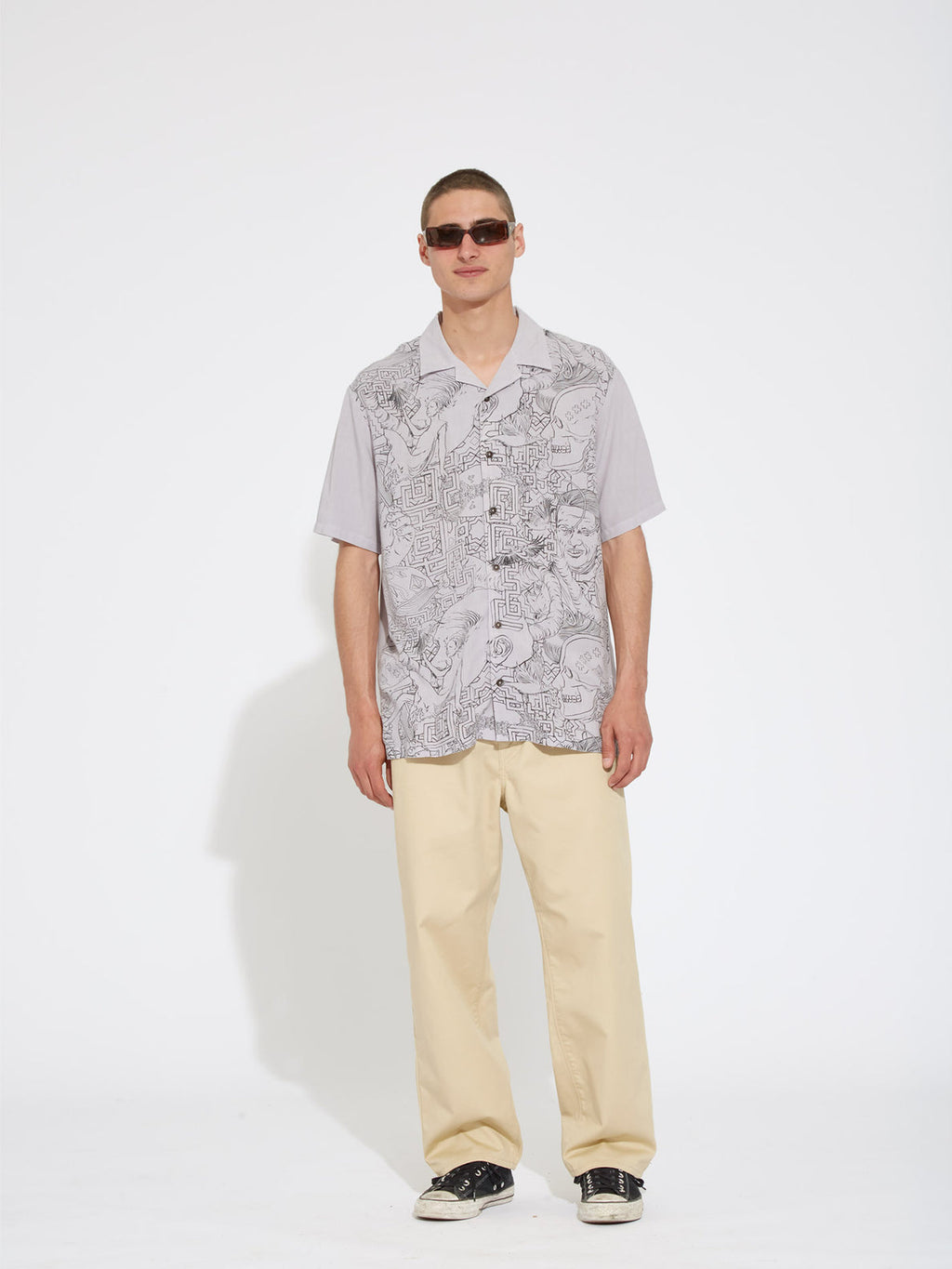 Volcom Ed Merlin Murray-Druckhemd