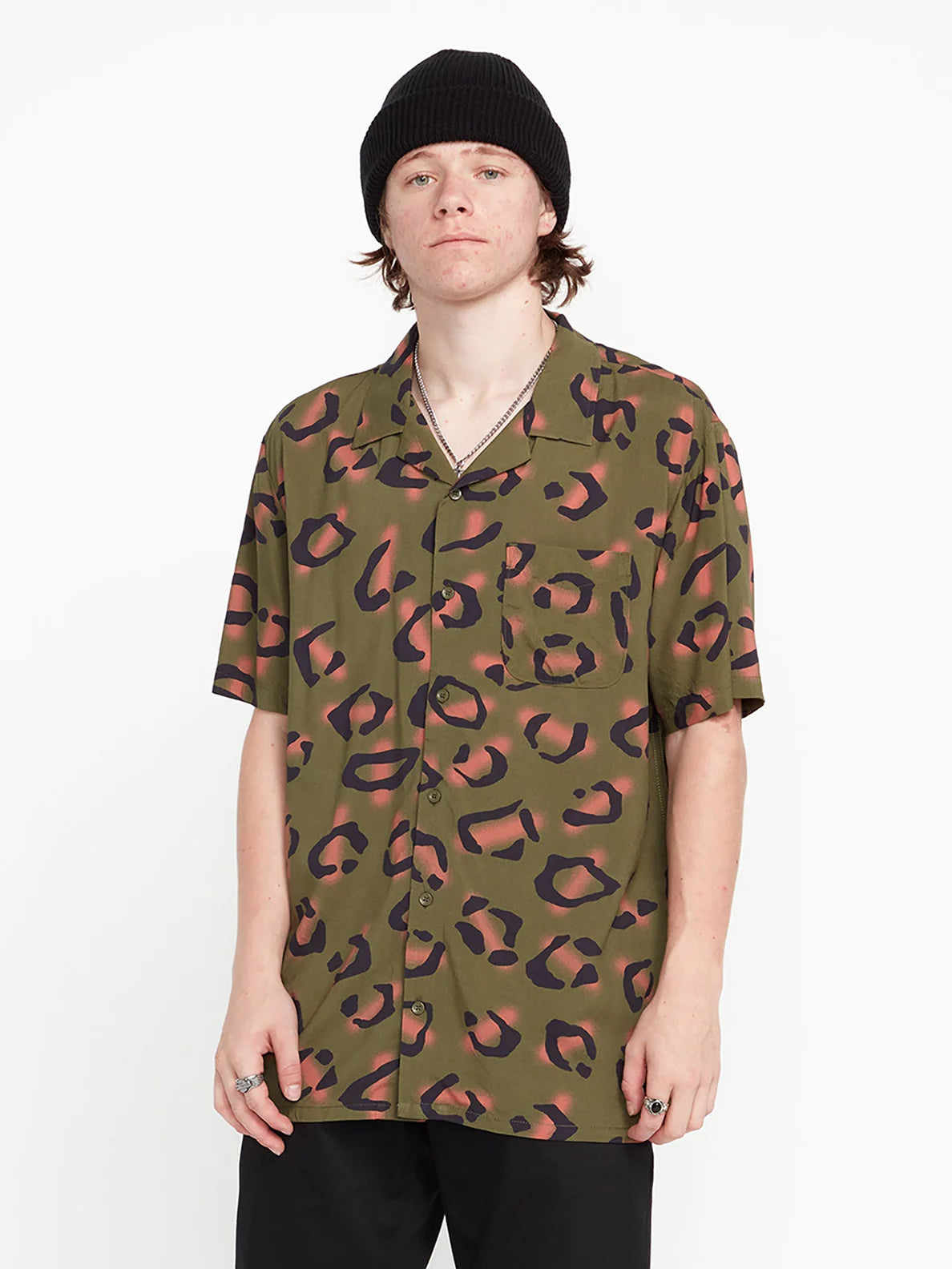 Volcom Stone Party Animals Hemd – Militär