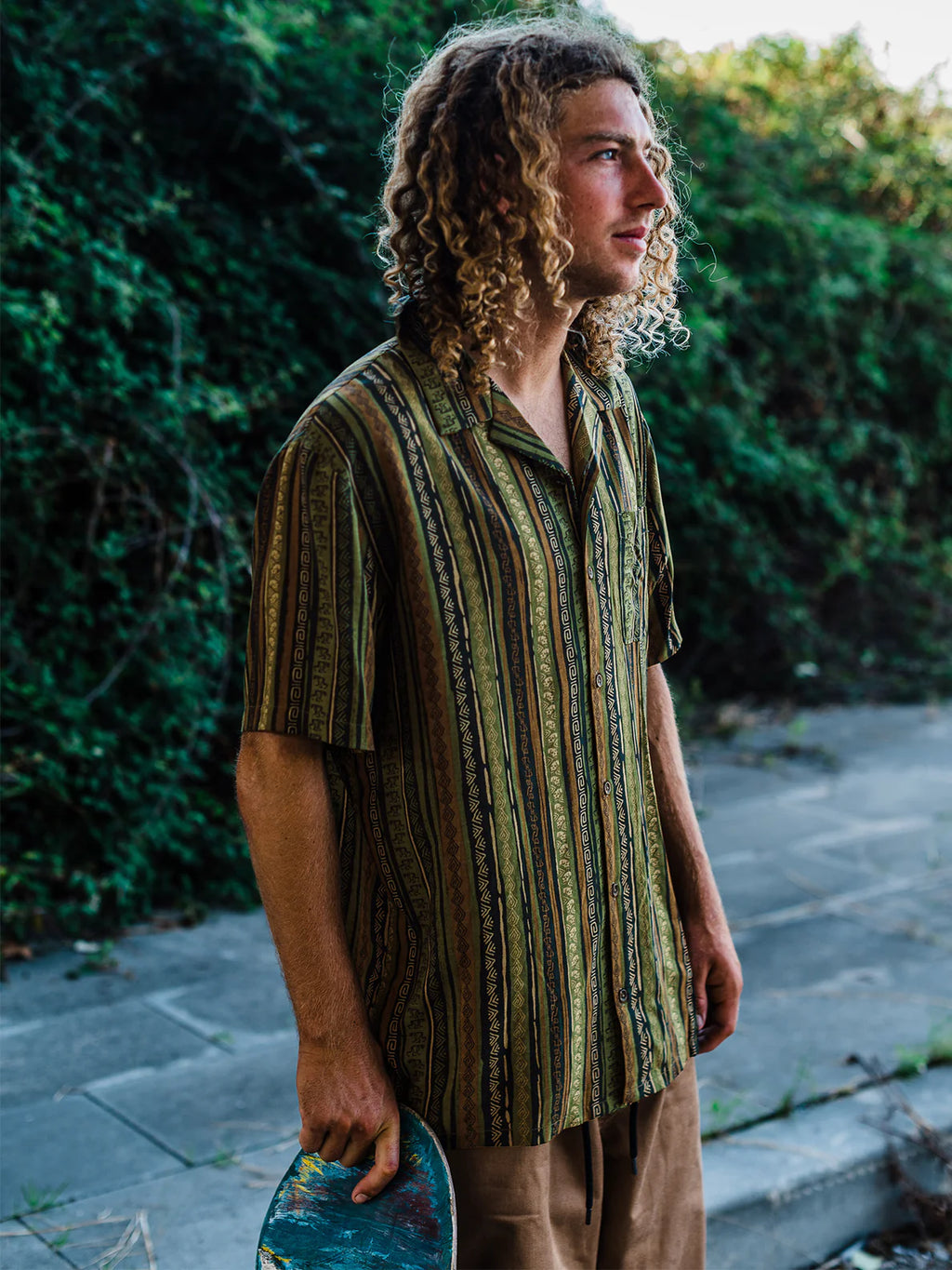 Camisa Volcom Skate Vitals Simon Bannerot - Dark Khaki