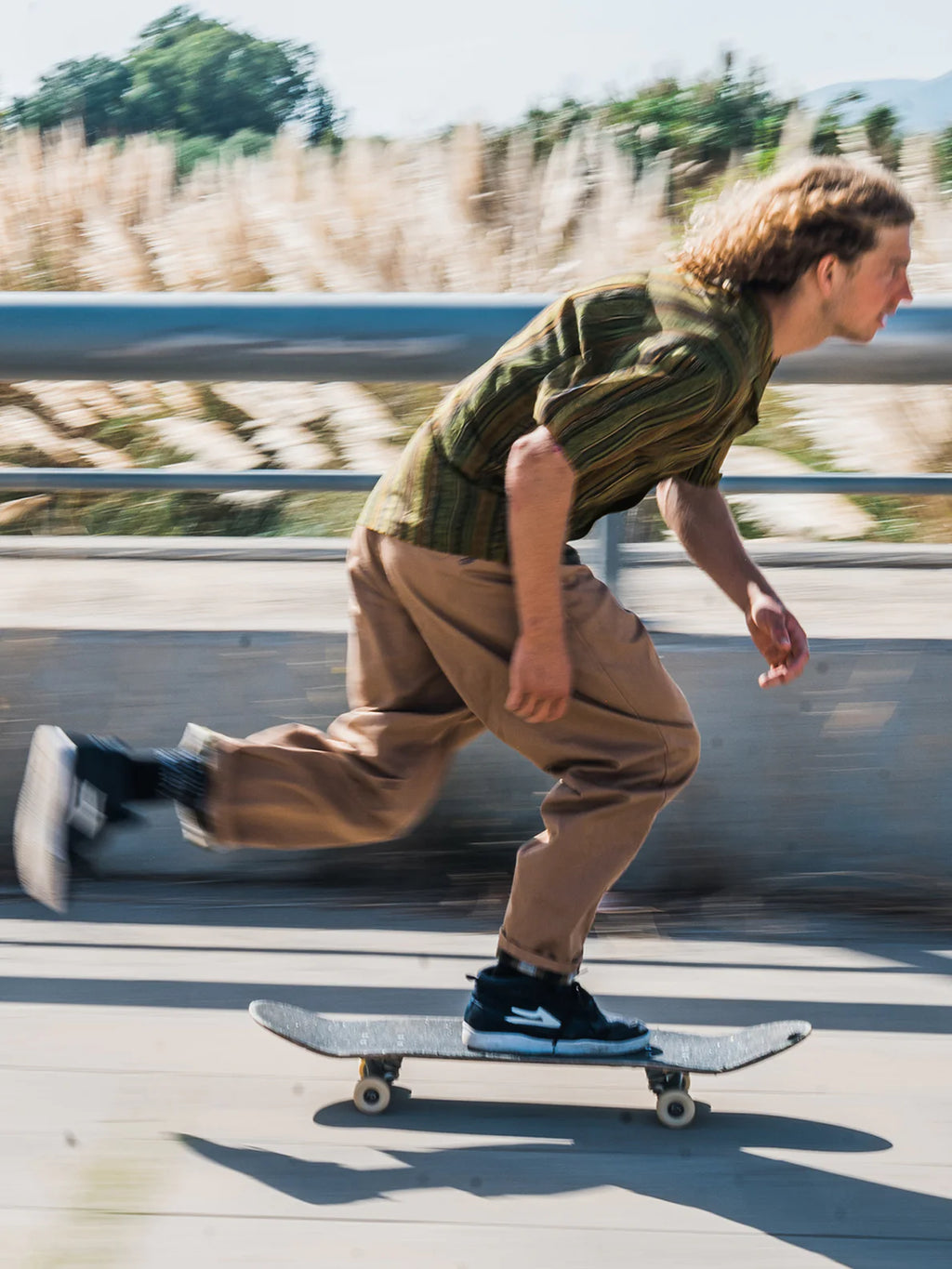 Camisa Volcom Skate Vitals Simon Bannerot - Dark Khaki