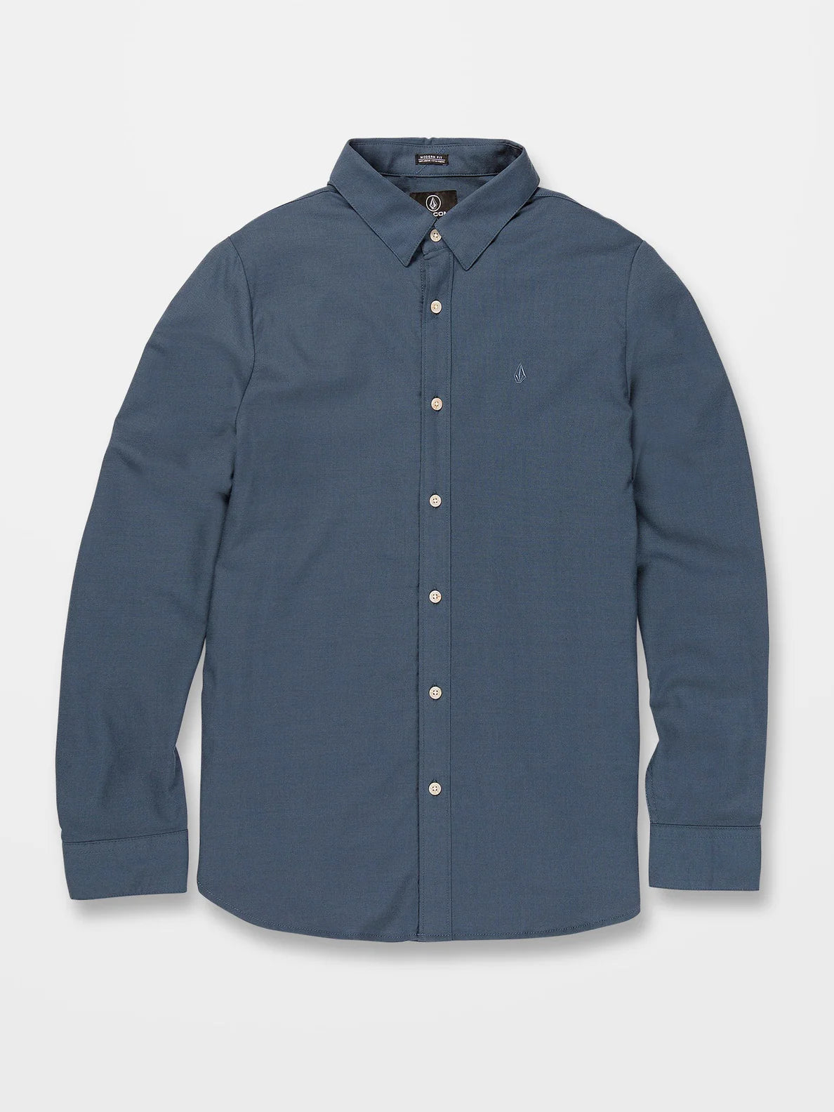 Camisa Volcom Oxford Stretch L/S Marina Blue