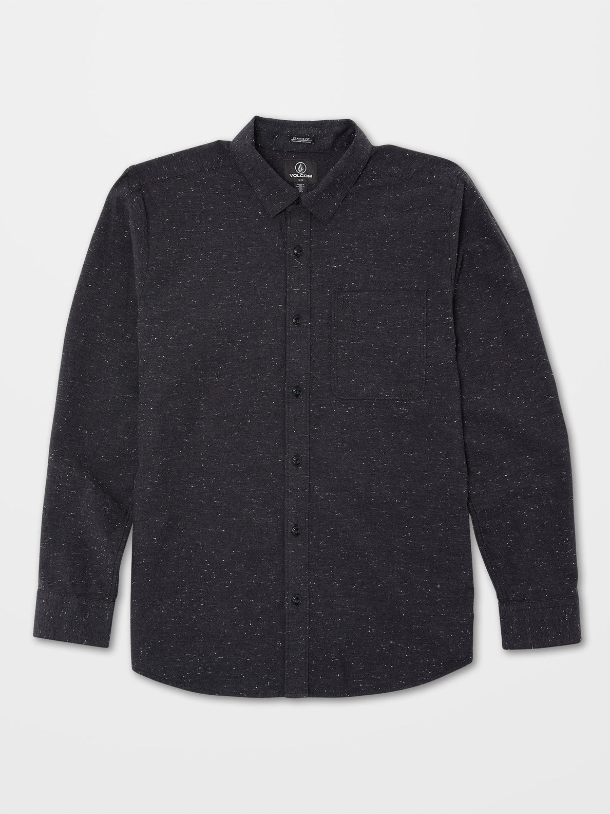 Volcom Date Knight Ls Schwarzes Hemd
