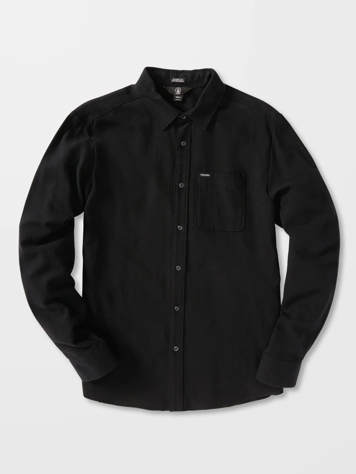 Camisa Manga larga Volcom Caden Solid - Black