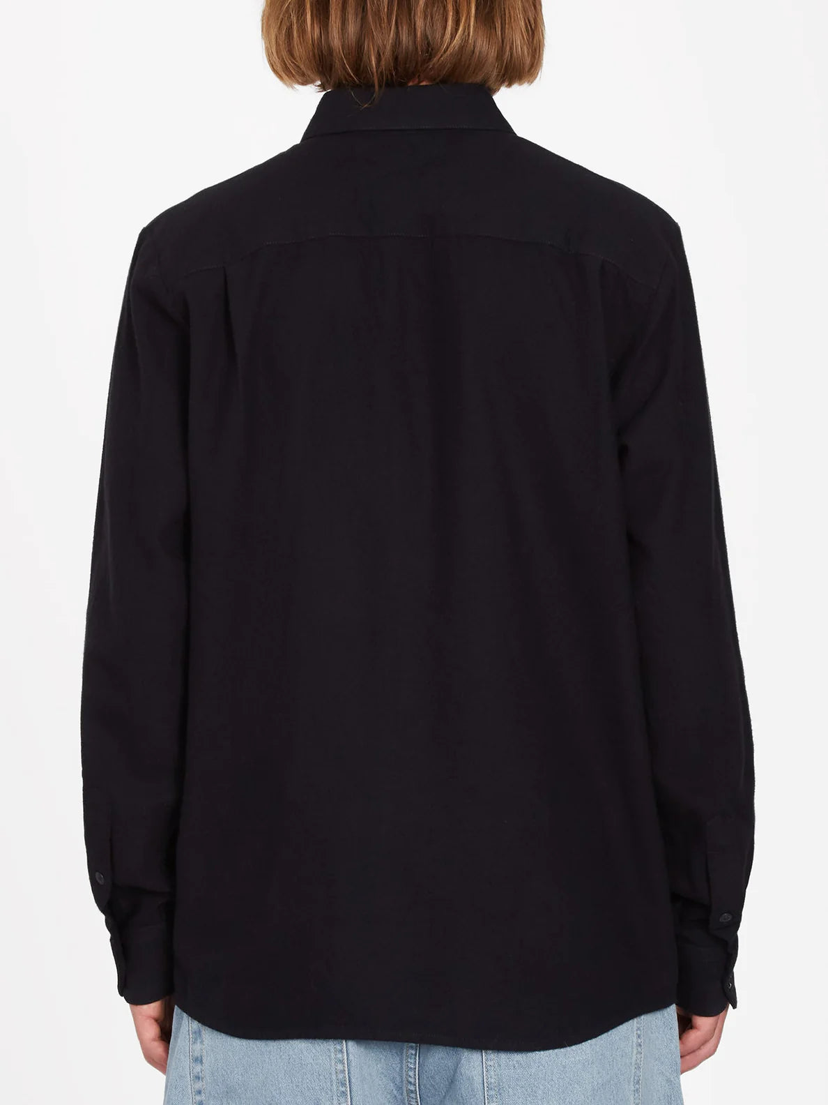 Volcom Caden Solid Long Sleeve Shirt - Black