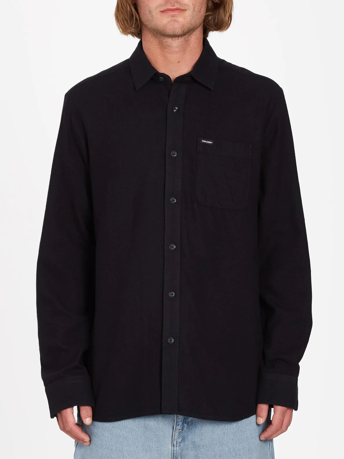 Volcom Caden Solid Langarmshirt - Schwarz