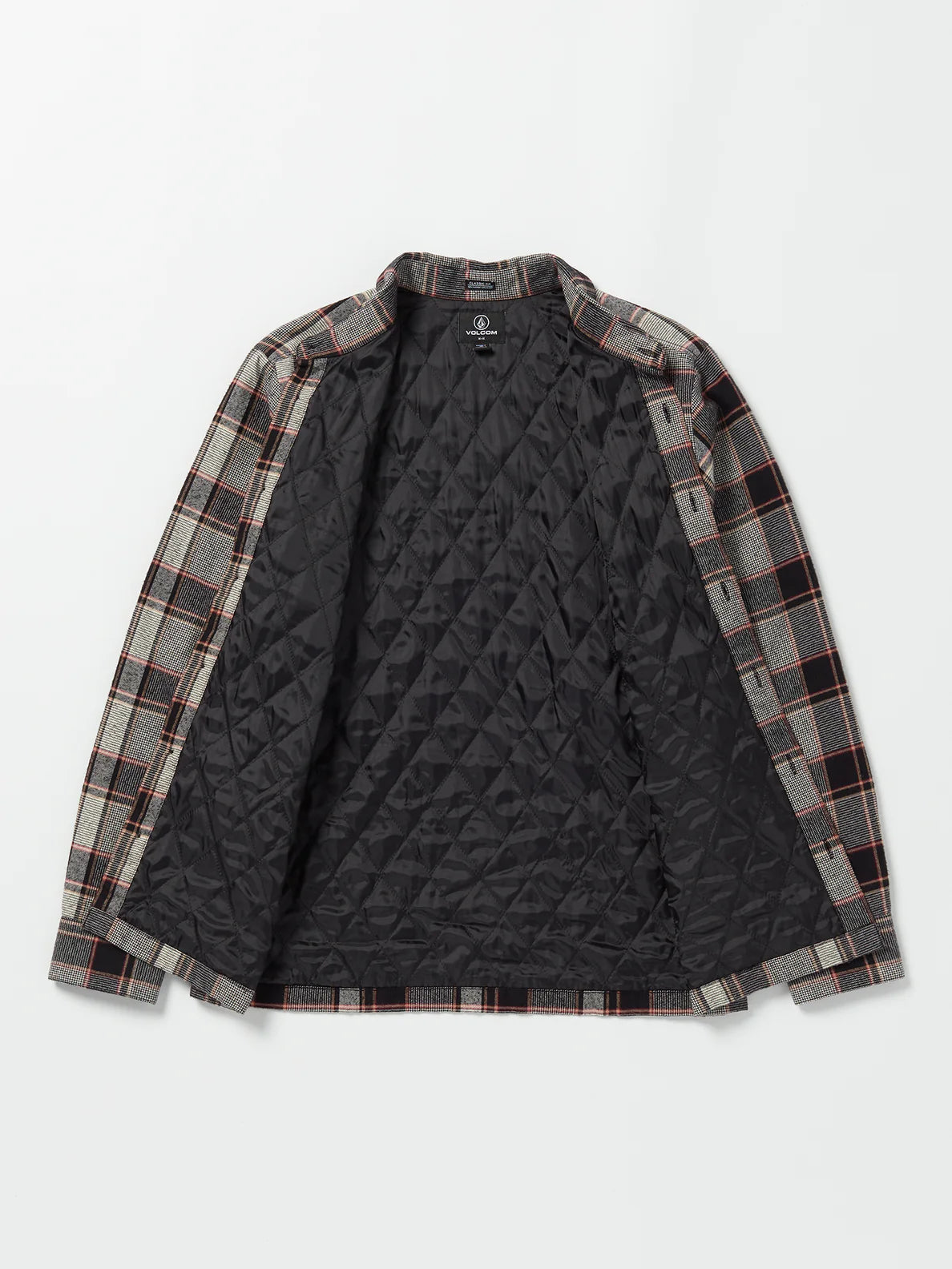 Volcom Brickstone Lined Flannel Shirt - Dirty White